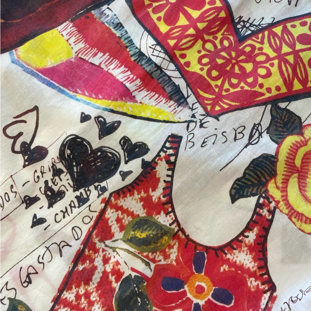Desigual Women’s Artistic Multi -Colored Cotton Button Shirt M - Picture 10 of 13
